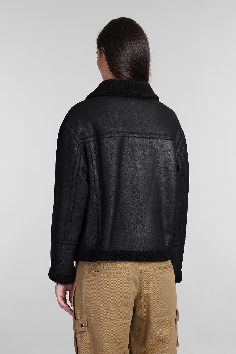 Deliberti Salvatore Santoro Montone In Pelle Nera Cod. 402832 - Deliberti The Luxury Shopping