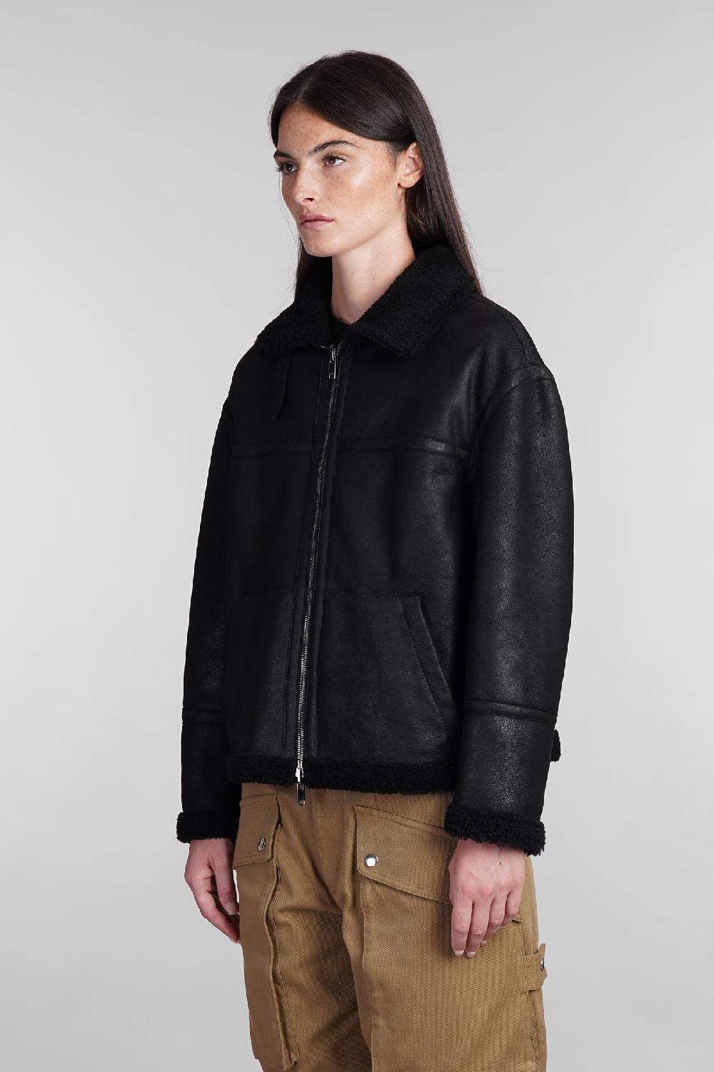 Deliberti Salvatore Santoro Montone In Pelle Nera Cod. 402832 - Deliberti The Luxury Shopping