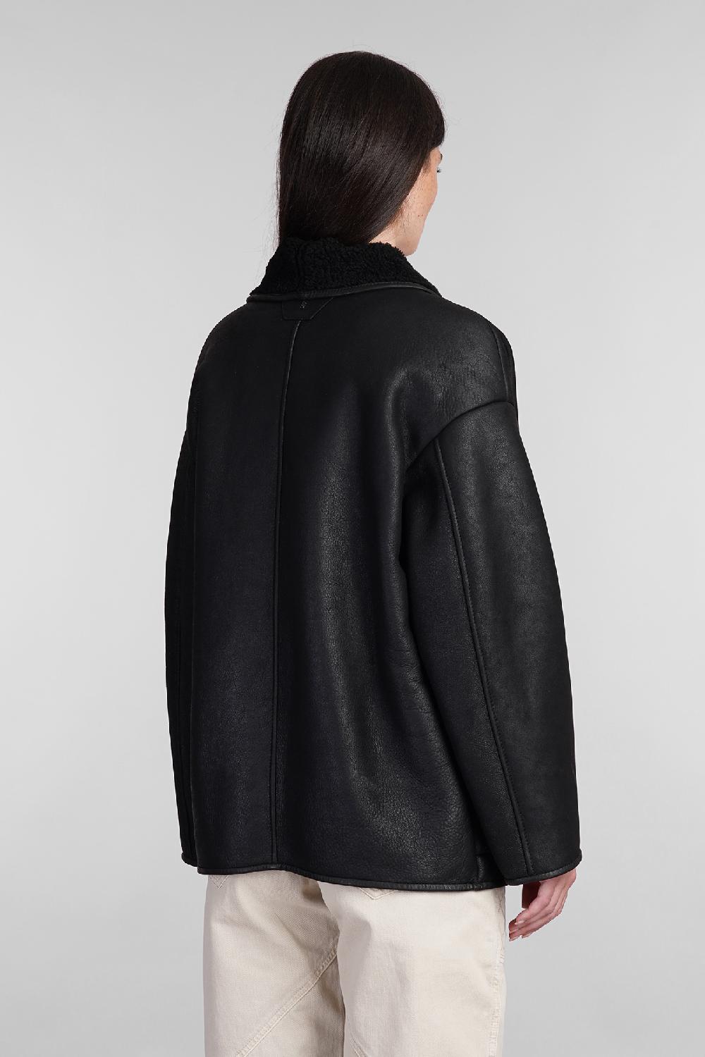 Deliberti Salvatore Santoro Montone In Pelle Nera Cod. 402833 - Deliberti The Luxury Shopping