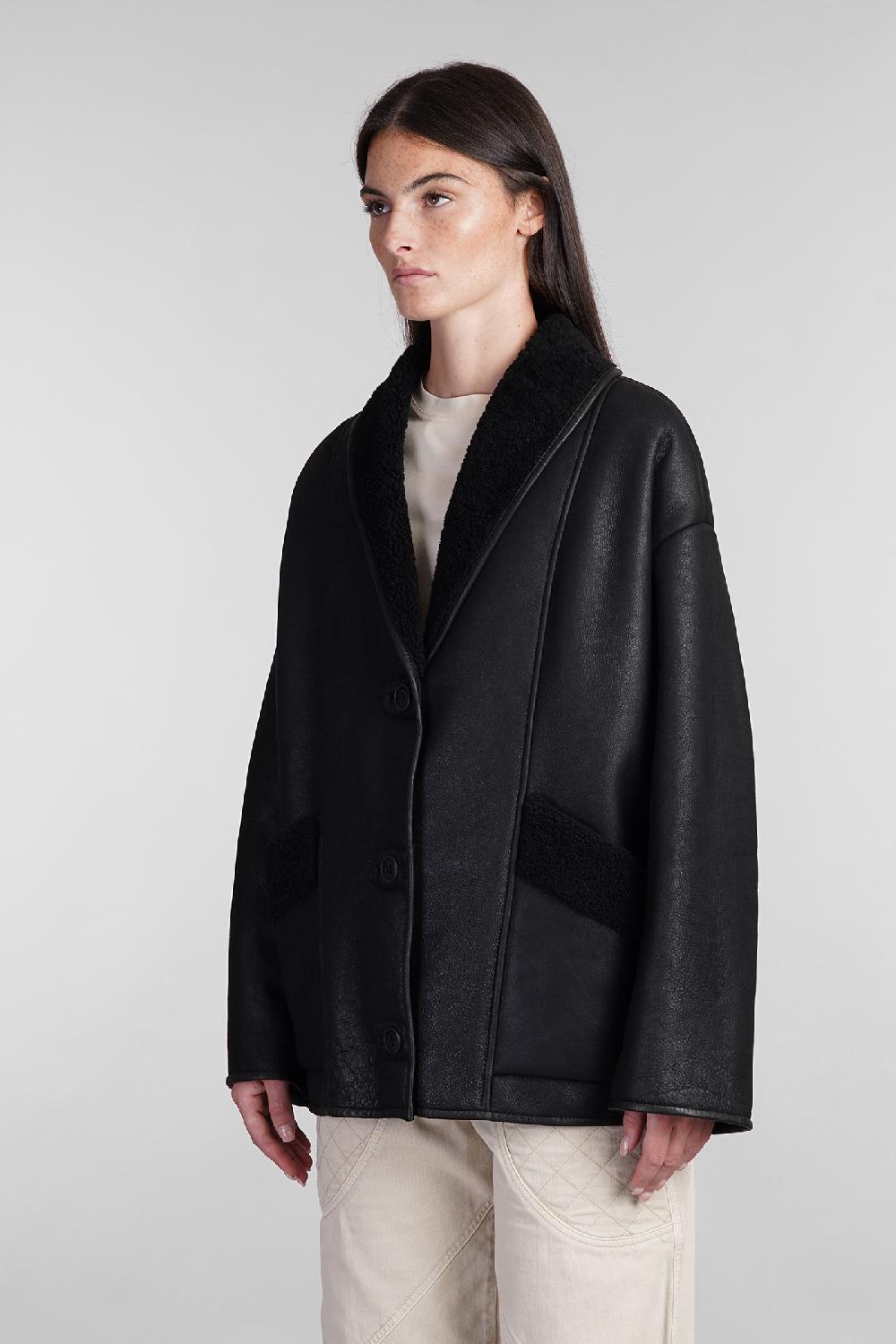 Deliberti Salvatore Santoro Montone In Pelle Nera Cod. 402833 - Deliberti The Luxury Shopping