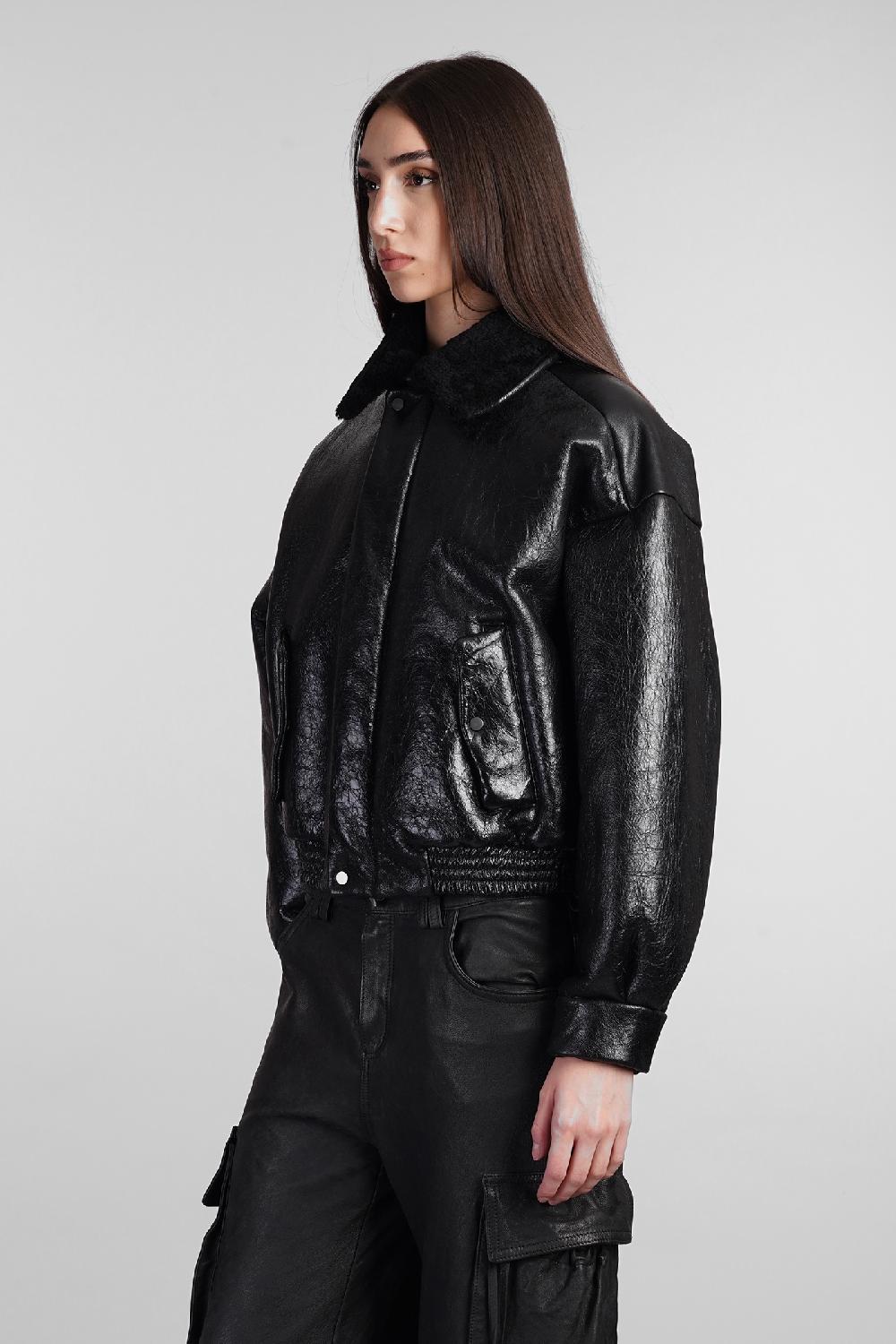 Deliberti Salvatore Santoro Montone In Pelle Nera Cod. 406972 - Deliberti The Luxury Shopping