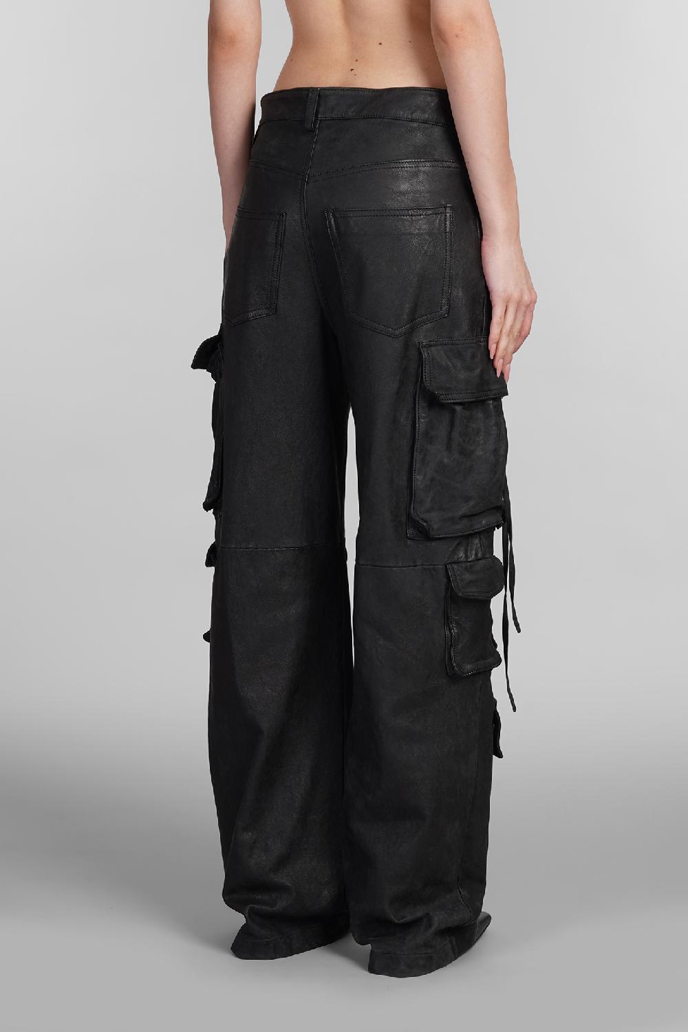 Deliberti Salvatore Santoro Pantalone In Pelle Nera Cod. 394181 - Deliberti The Luxury Shopping