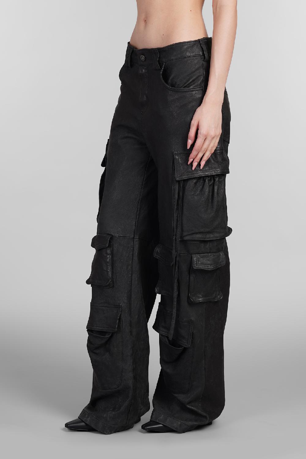 Deliberti Salvatore Santoro Pantalone In Pelle Nera Cod. 394181 - Deliberti The Luxury Shopping