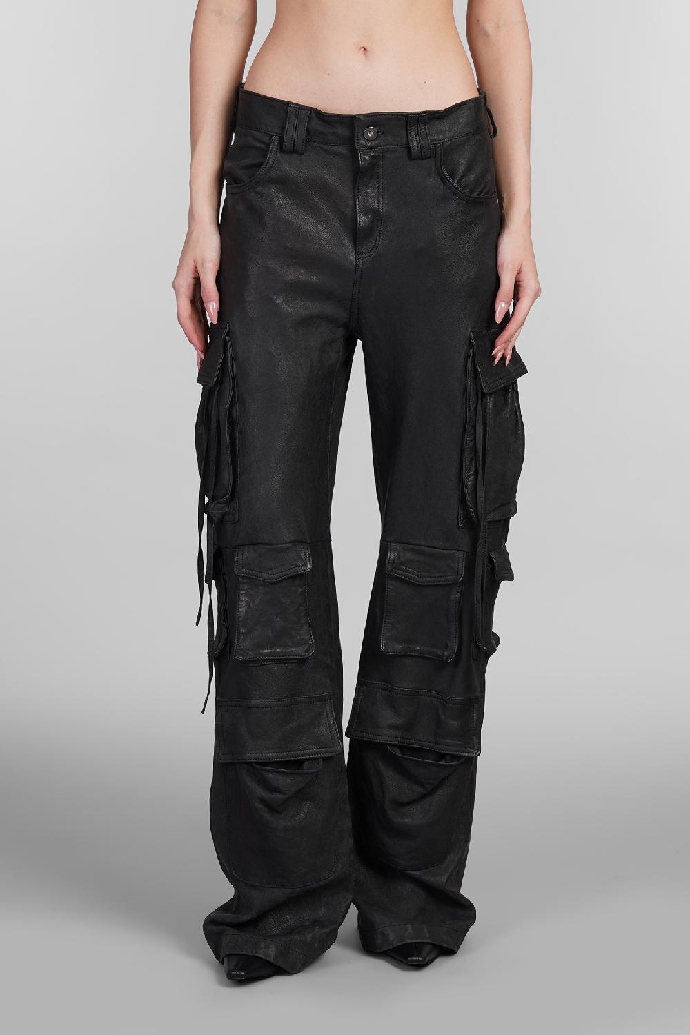 Deliberti Salvatore Santoro Pantalone in pelle nera cod. 394181 - Deliberti The Luxury Shopping