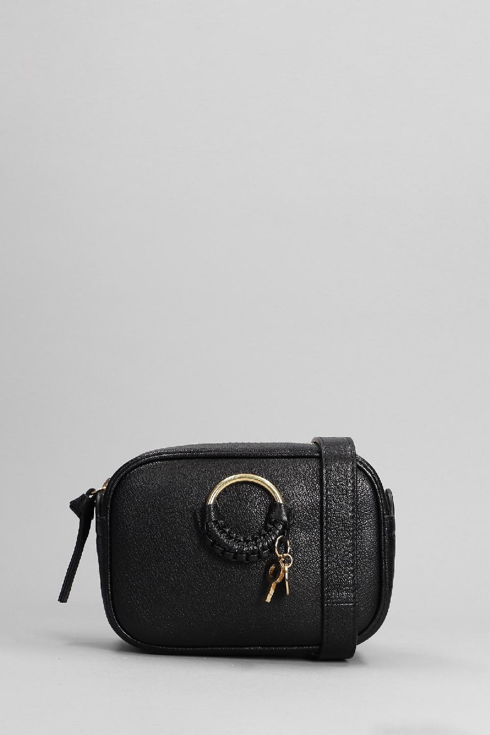 Deliberti See by Chloé Borsa a spalla camera bag in pelle nera cod. 384250 - Deliberti The Luxury Shopping