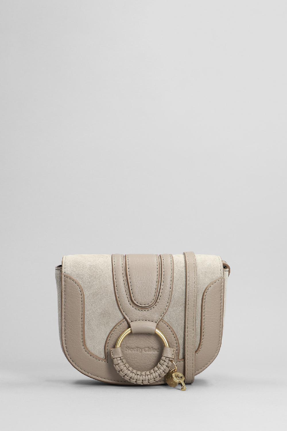 Deliberti See by Chloé Borsa a spalla hana mini in pelle taupe cod. 386511 - Deliberti The Luxury Shopping