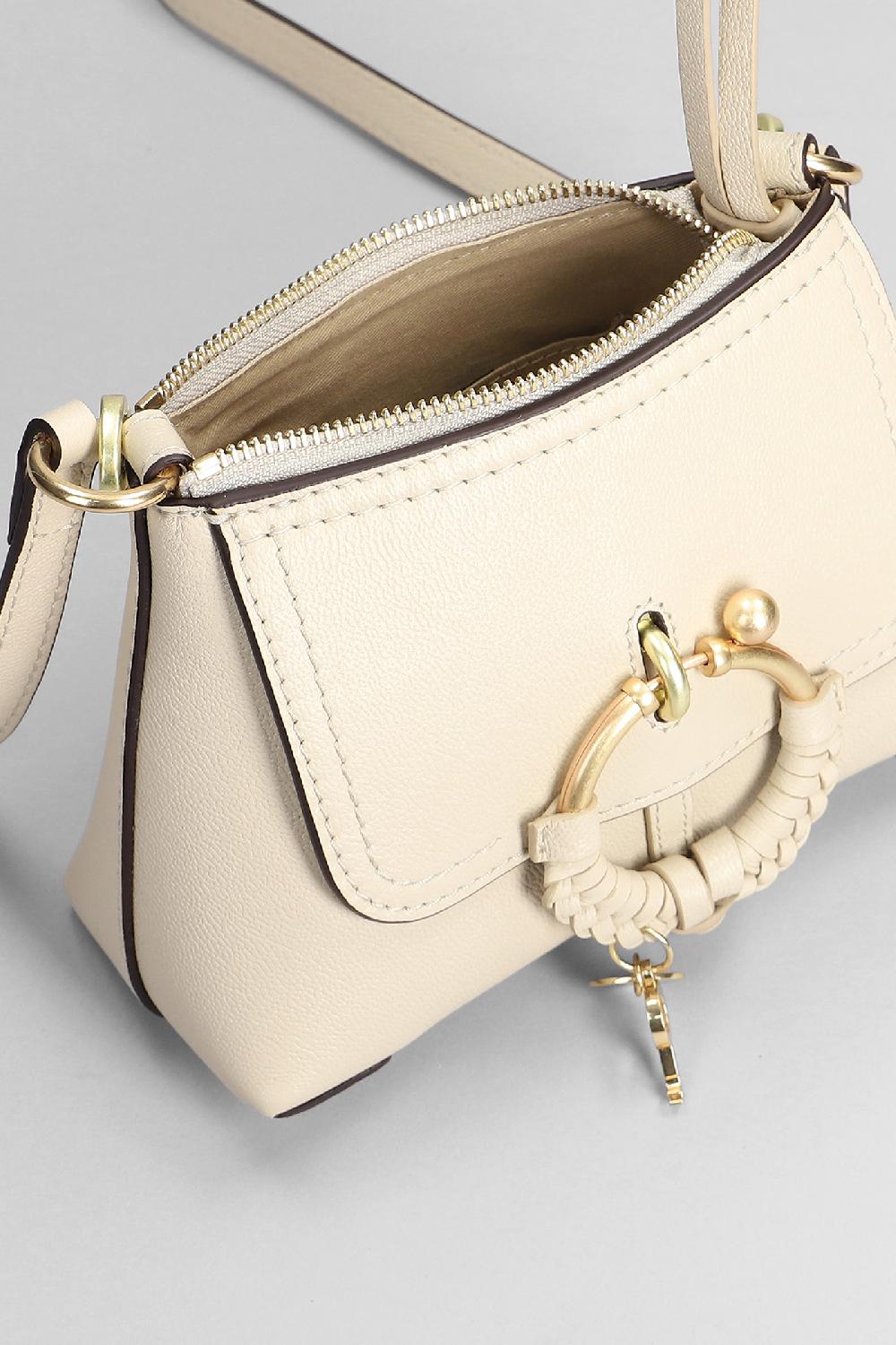 Deliberti See By Chloé Borsa A Spalla Joan Mini In Pelle Beige Cod. 384258 - Deliberti The Luxury Shopping