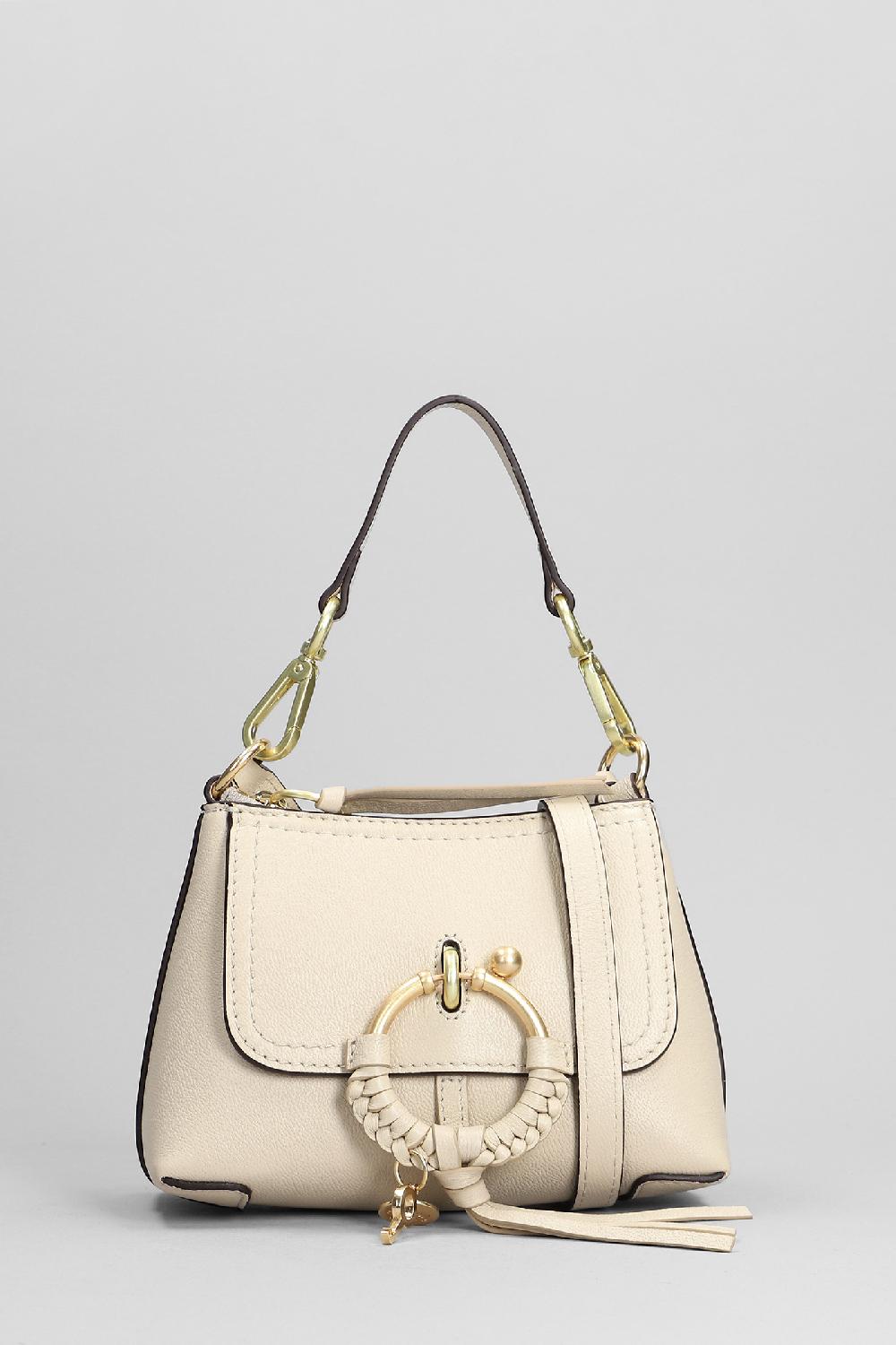 Deliberti See by Chloé Borsa a spalla joan mini in pelle beige cod. 384258 - Deliberti The Luxury Shopping