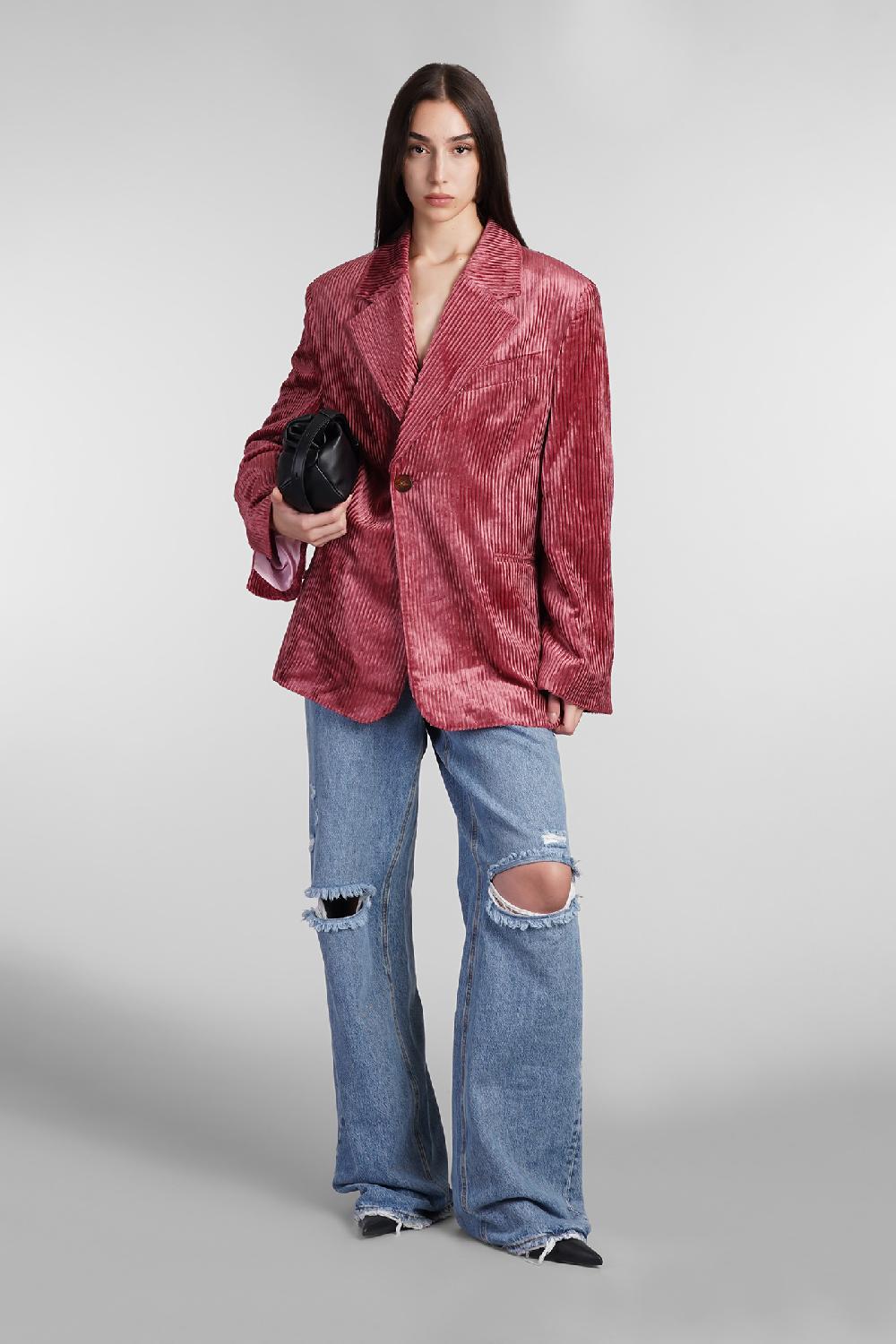 Deliberti Sefr Blazer Natsumi Blazer In Viscosa Rosa Cod. 409099 - Deliberti The Luxury Shopping