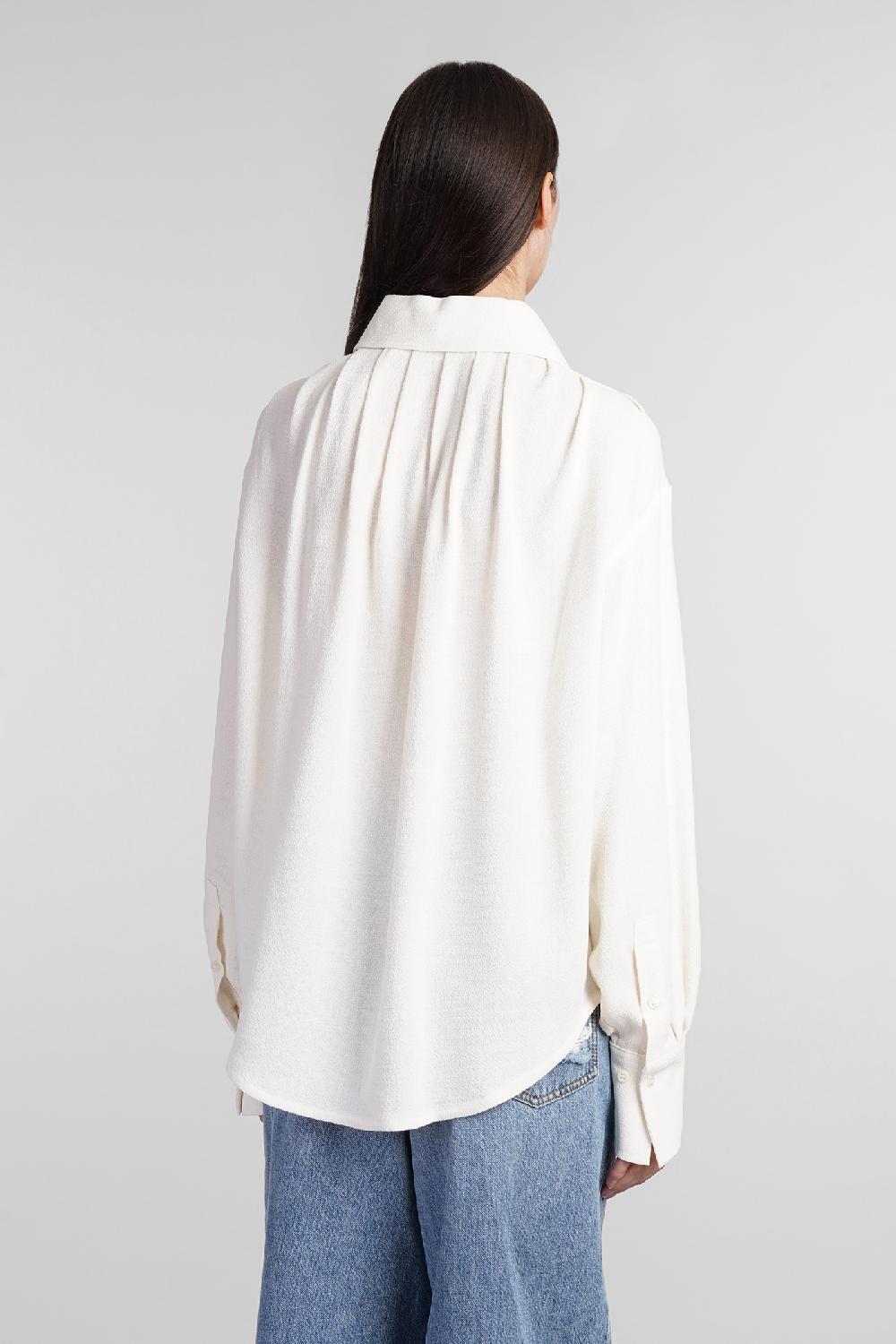 Deliberti Sefr Camicia Anais Shirt In Viscosa Beige Cod. 409098 - Deliberti The Luxury Shopping