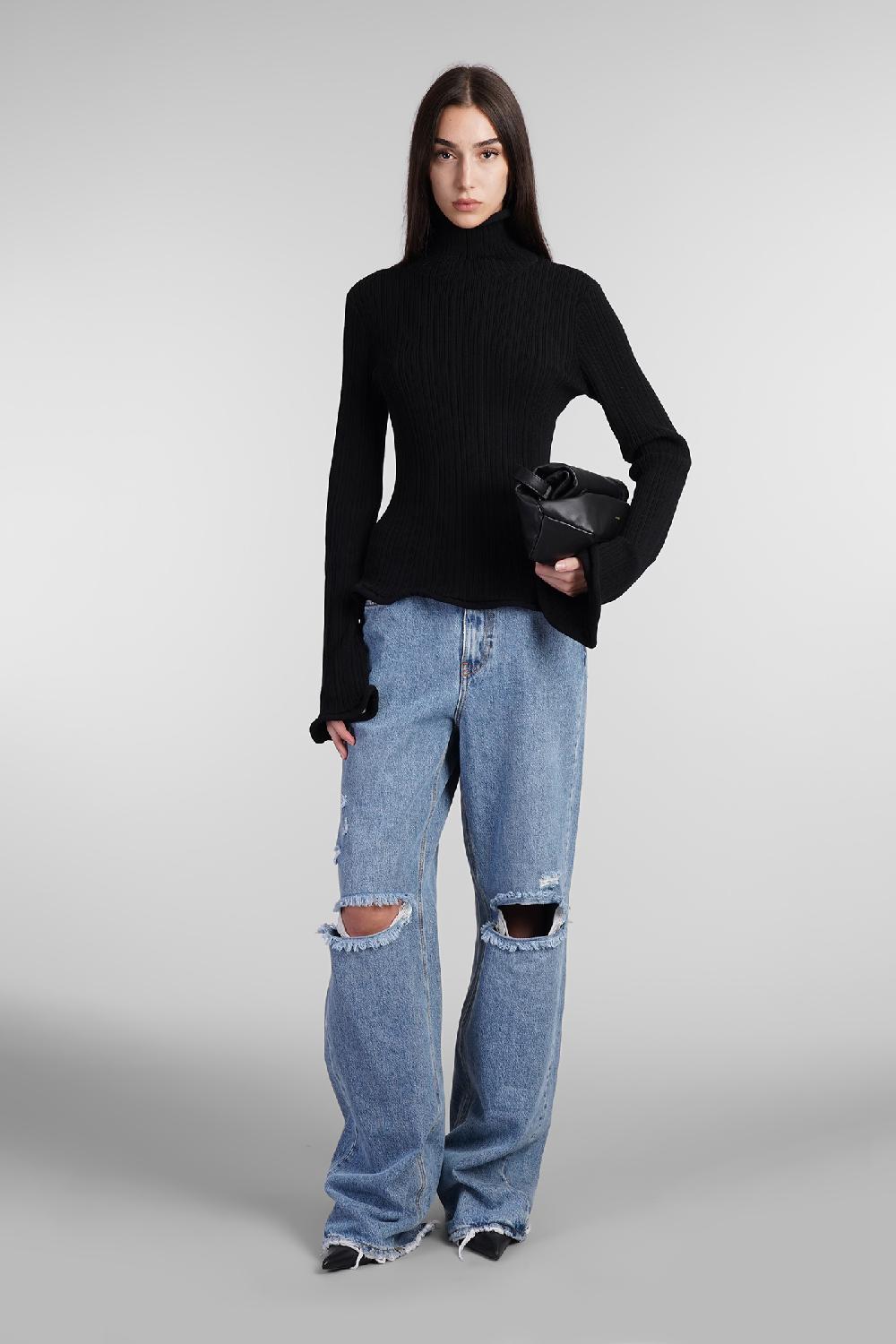 Deliberti Sefr Maglia Paloma Sweater In Cotone Nero Cod. 409100 - Deliberti The Luxury Shopping