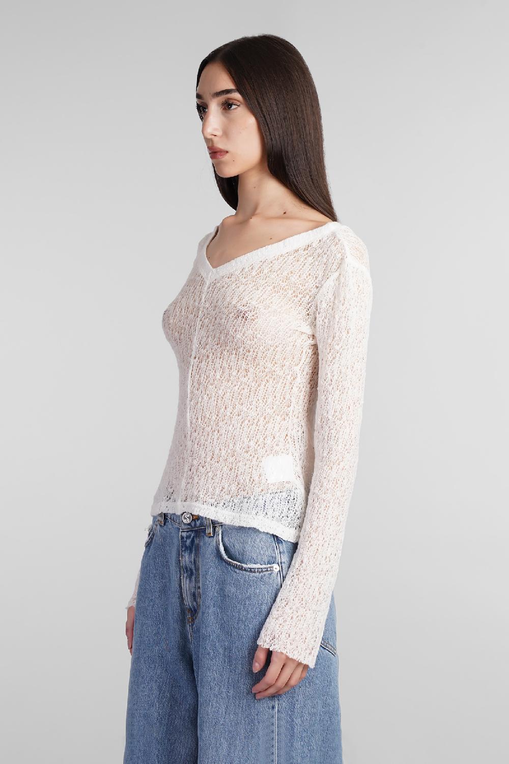 Deliberti Sefr Topwear Maeve Top In Lana Beige Cod. 409097 - Deliberti The Luxury Shopping