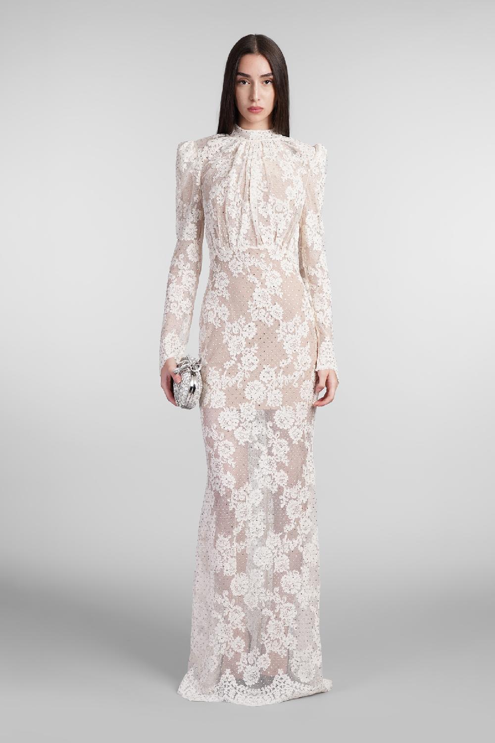 Deliberti Self Portrait Abito In Poliestere Bianco Cod. 408232 - Deliberti The Luxury Shopping