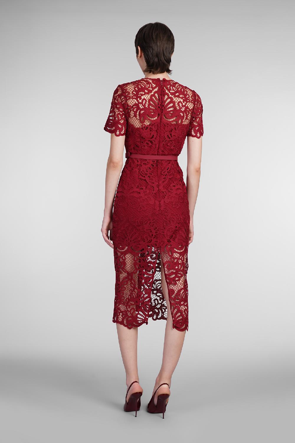 Deliberti Self Portrait Abito In Poliestere Rosso Cod. 403746 - Deliberti The Luxury Shopping