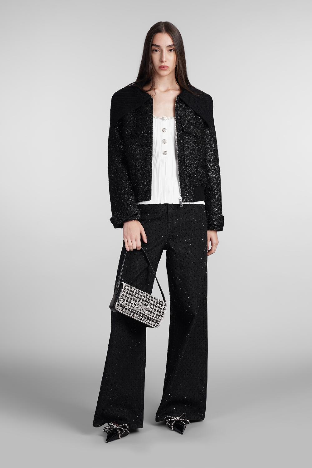 Deliberti Self Portrait Bomber In Poliestere Nero Cod. 408244 - Deliberti The Luxury Shopping