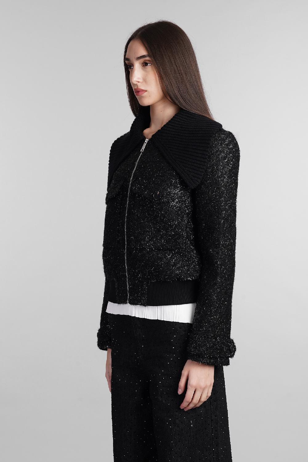 Deliberti Self Portrait Bomber In Poliestere Nero Cod. 408244 - Deliberti The Luxury Shopping