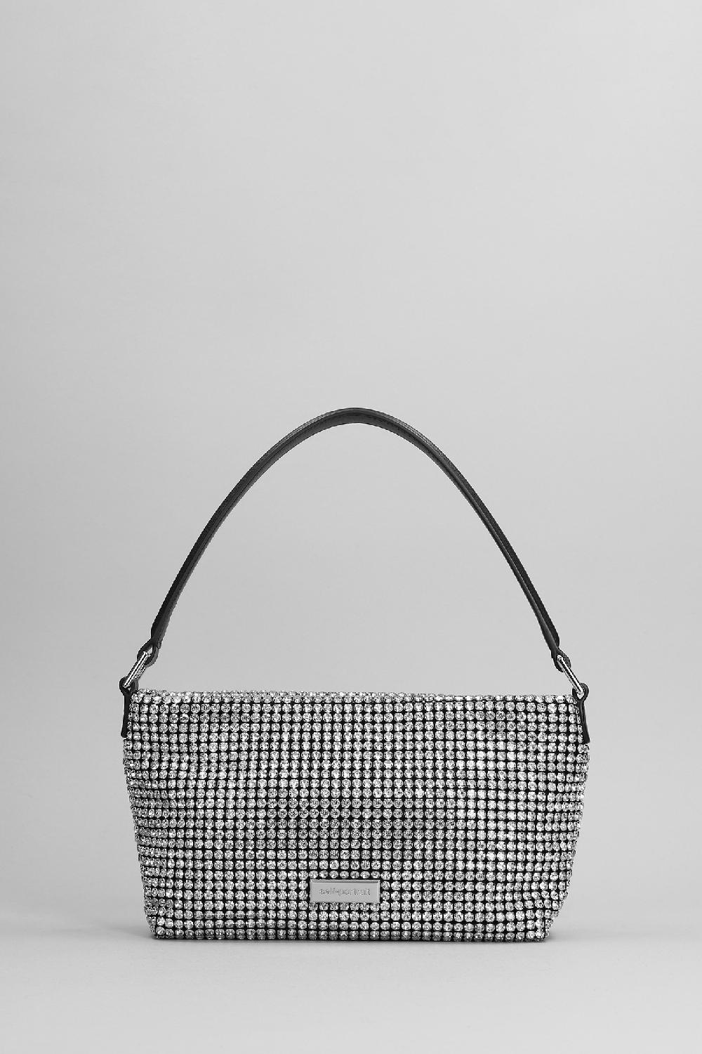 Deliberti Self Portrait Borsa A Mano Diamante Small In Vetro Argento Cod. 399681 - Deliberti The Luxury Shopping