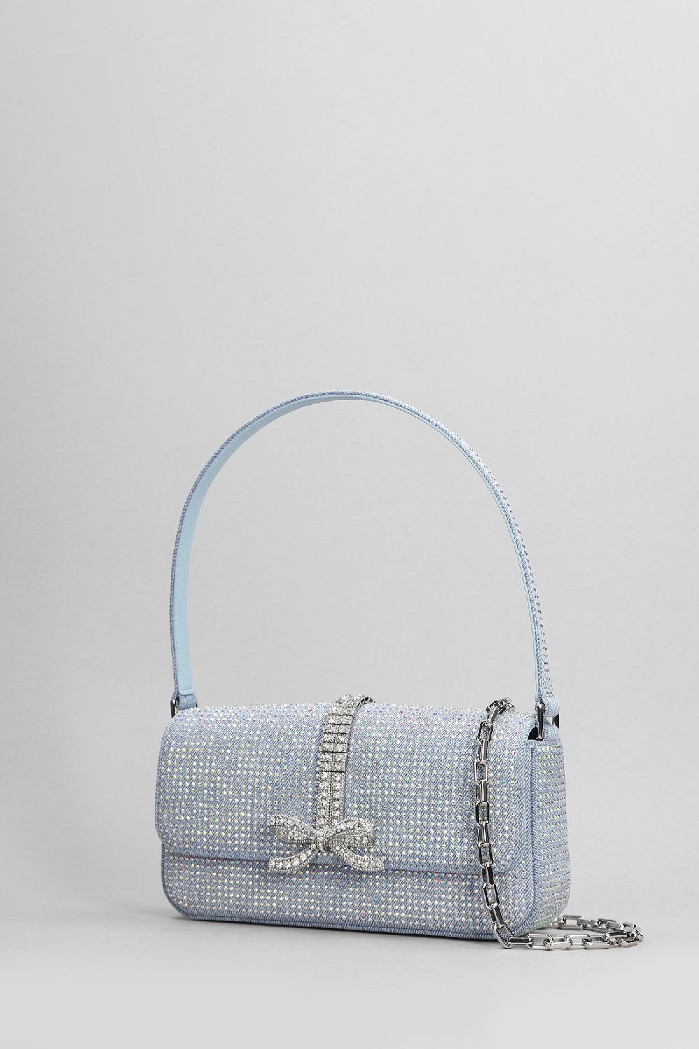 Deliberti Self Portrait Borsa A Mano In Cotone Blu Cod. 403728 - Deliberti The Luxury Shopping