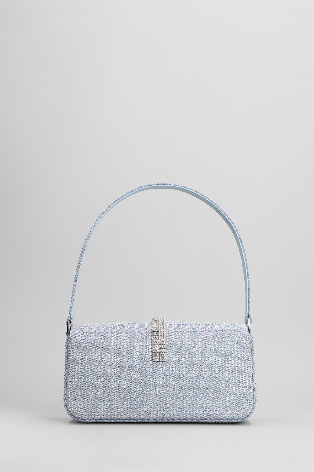 Deliberti Self Portrait Borsa A Mano In Cotone Blu Cod. 403728 - Deliberti The Luxury Shopping