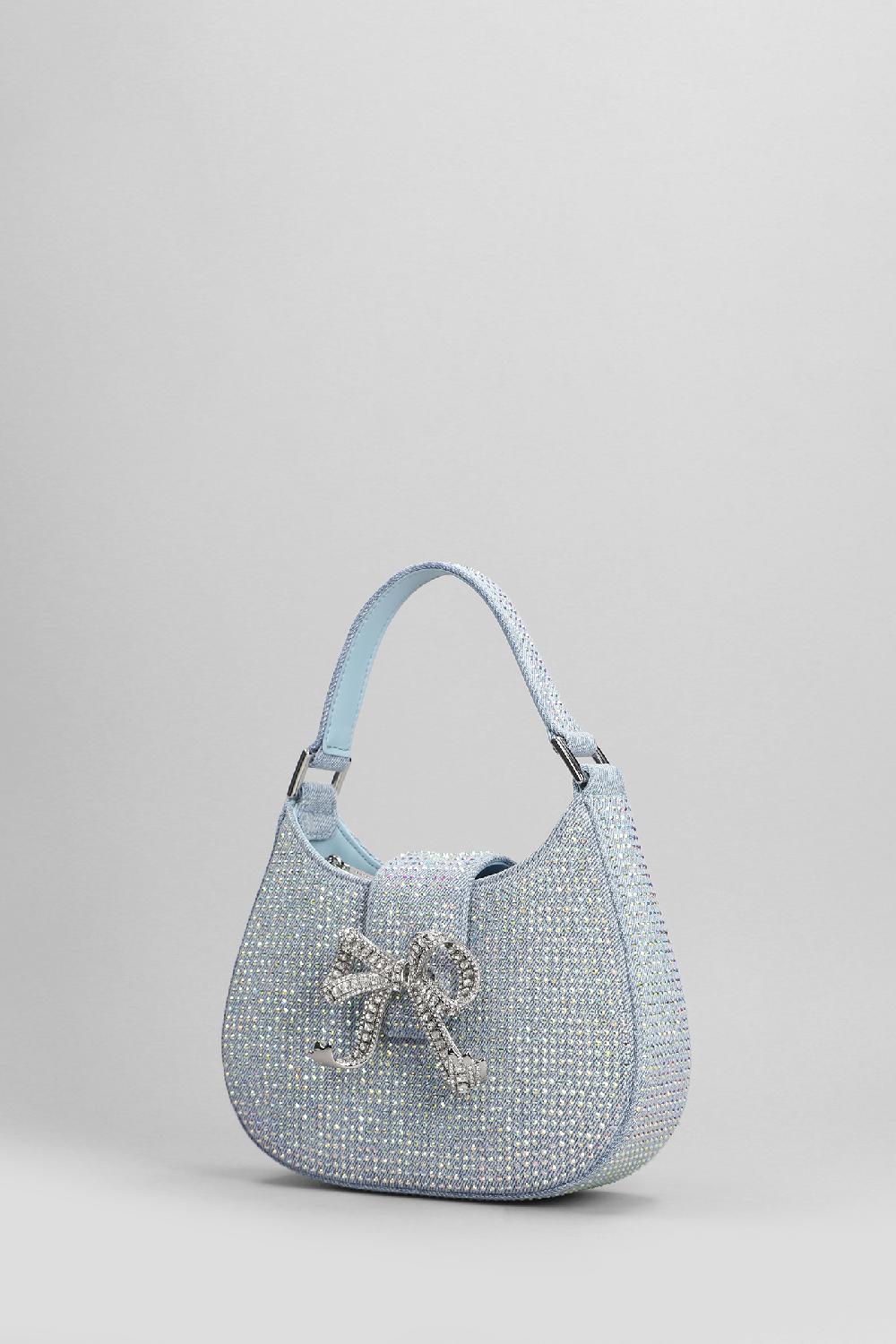 Deliberti Self Portrait Borsa A Mano In Cotone Blu Cod. 403729 - Deliberti The Luxury Shopping