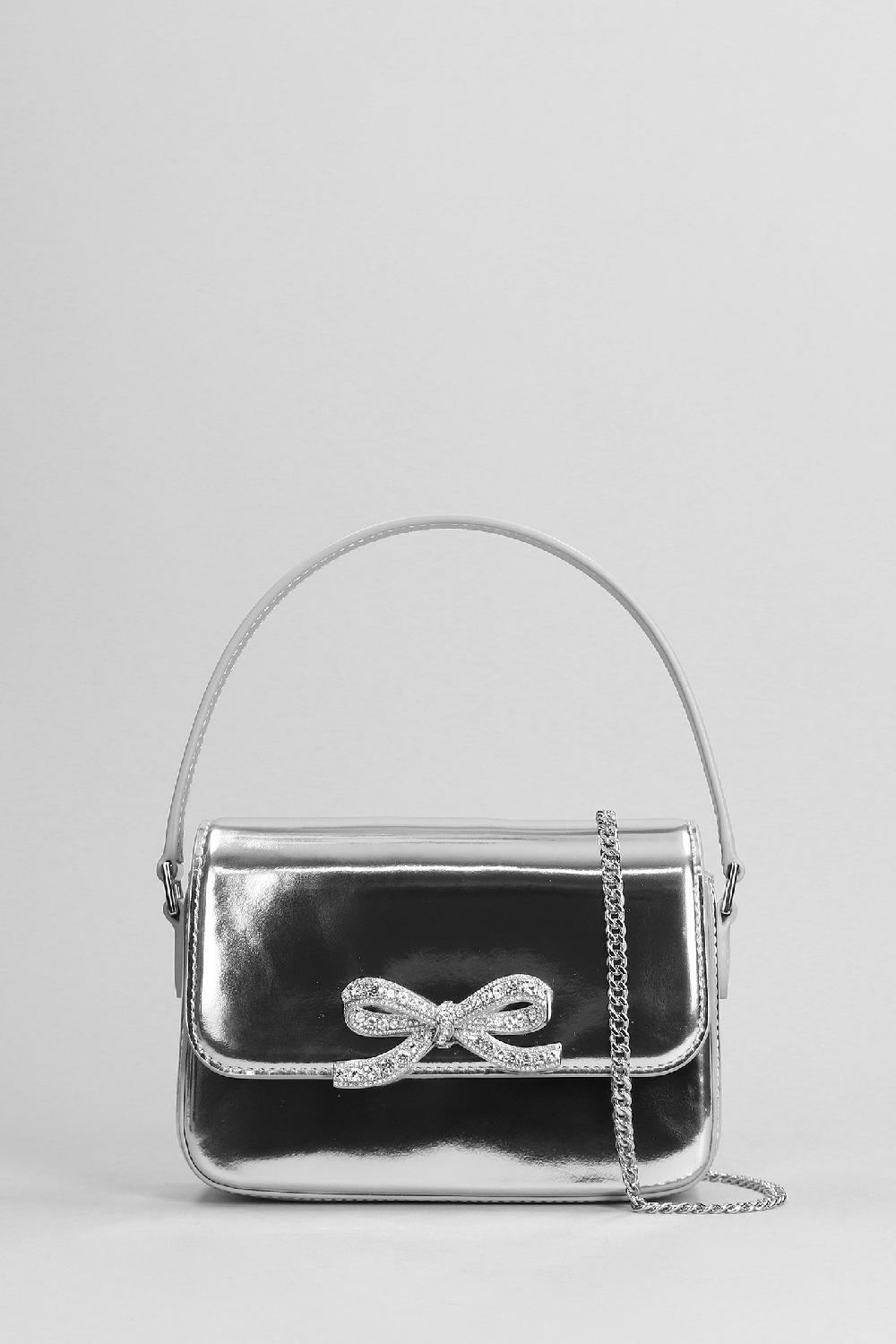Deliberti Self Portrait Borsa a mano in pelle argento cod. 403724 - Deliberti The Luxury Shopping