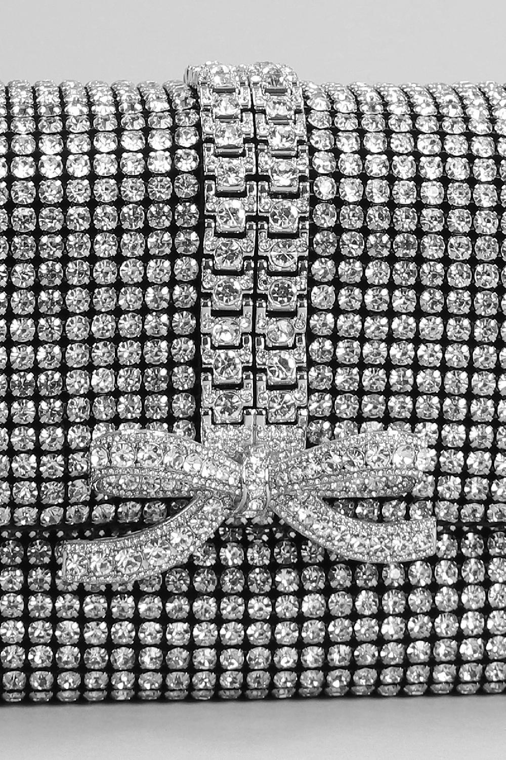 Deliberti Self Portrait Borsa A Mano In Poliestere Argento Cod. 403727 - Deliberti The Luxury Shopping