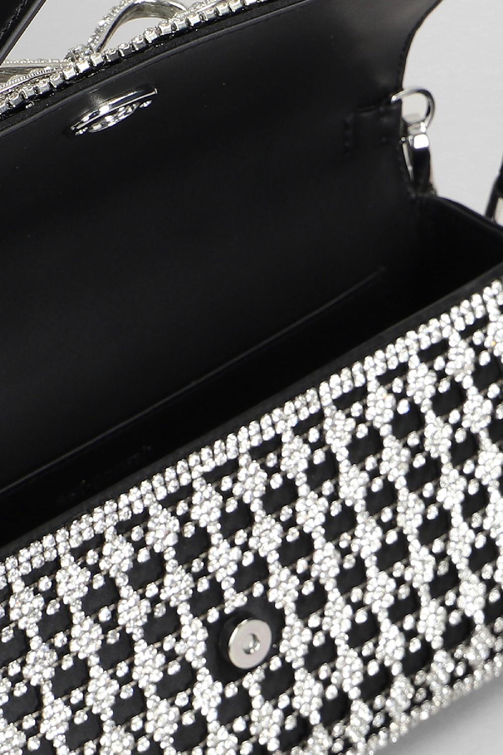 Deliberti Self Portrait Borsa A Spalla Crystal Baguette Bag In Poliestere Nero Cod. 408261 - Deliberti The Luxury Shopping