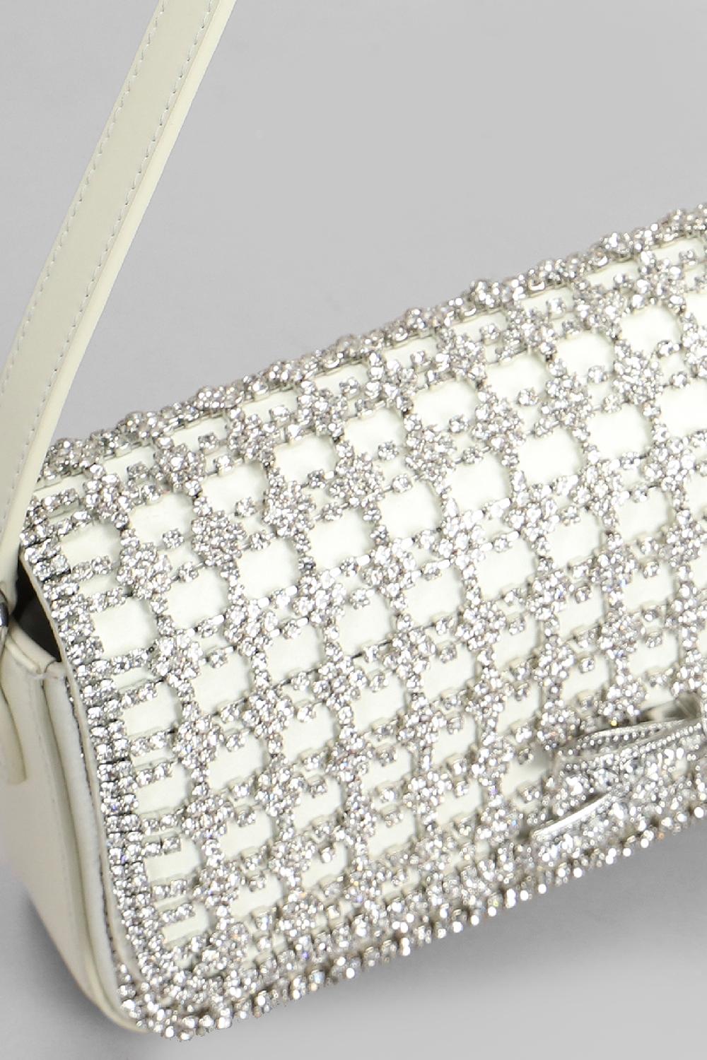 Deliberti Self Portrait Borsa A Spalla Crystal Baguette Bag In Poliestere Beige Cod. 408262 - Deliberti The Luxury Shopping