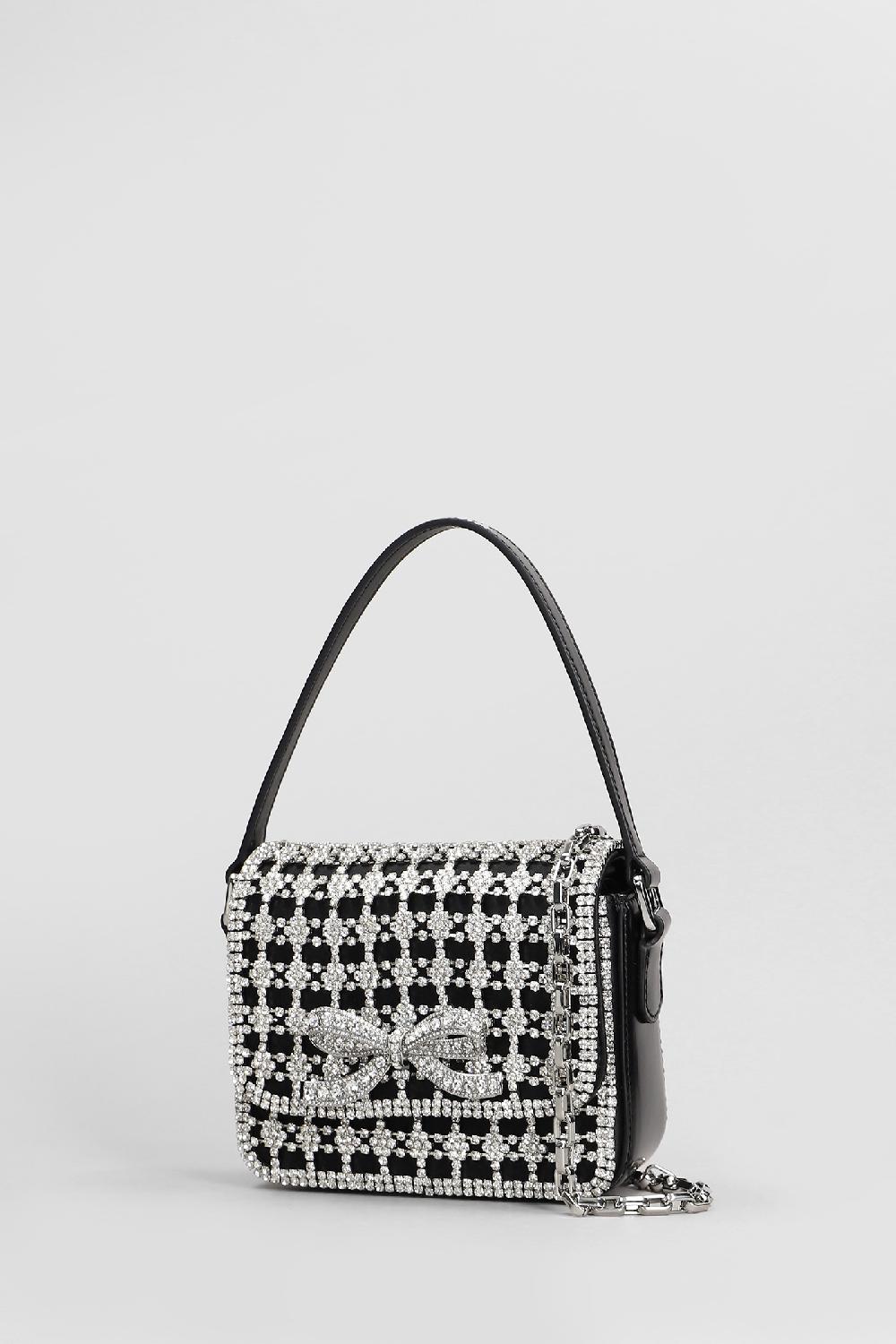 Deliberti Self Portrait Borsa A Spalla Crystal Micro Bag In Poliestere Nero Cod. 408263 - Deliberti The Luxury Shopping