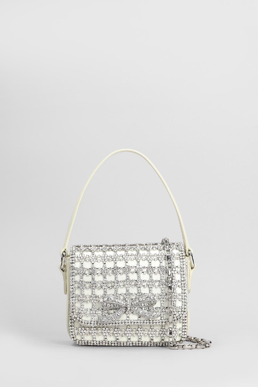 Deliberti Self Portrait Borsa a spalla crystal micro bag in poliestere beige cod. 408264 - Deliberti The Luxury Shopping