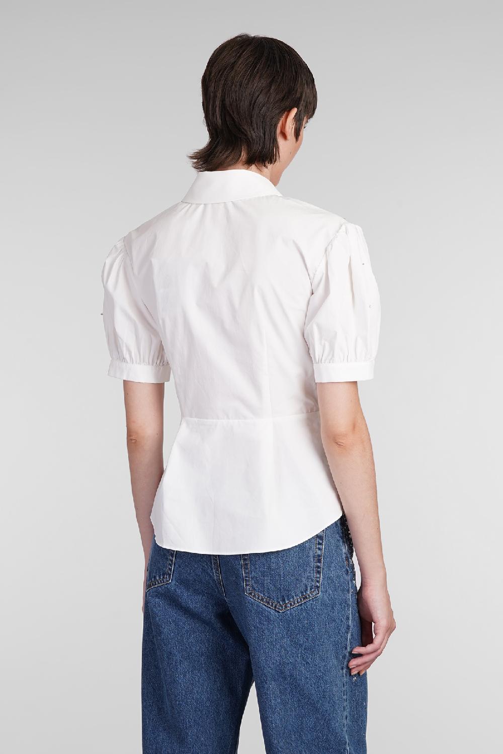 Deliberti Self Portrait Camicia In Cotone Bianco Cod. 403753 - Deliberti The Luxury Shopping