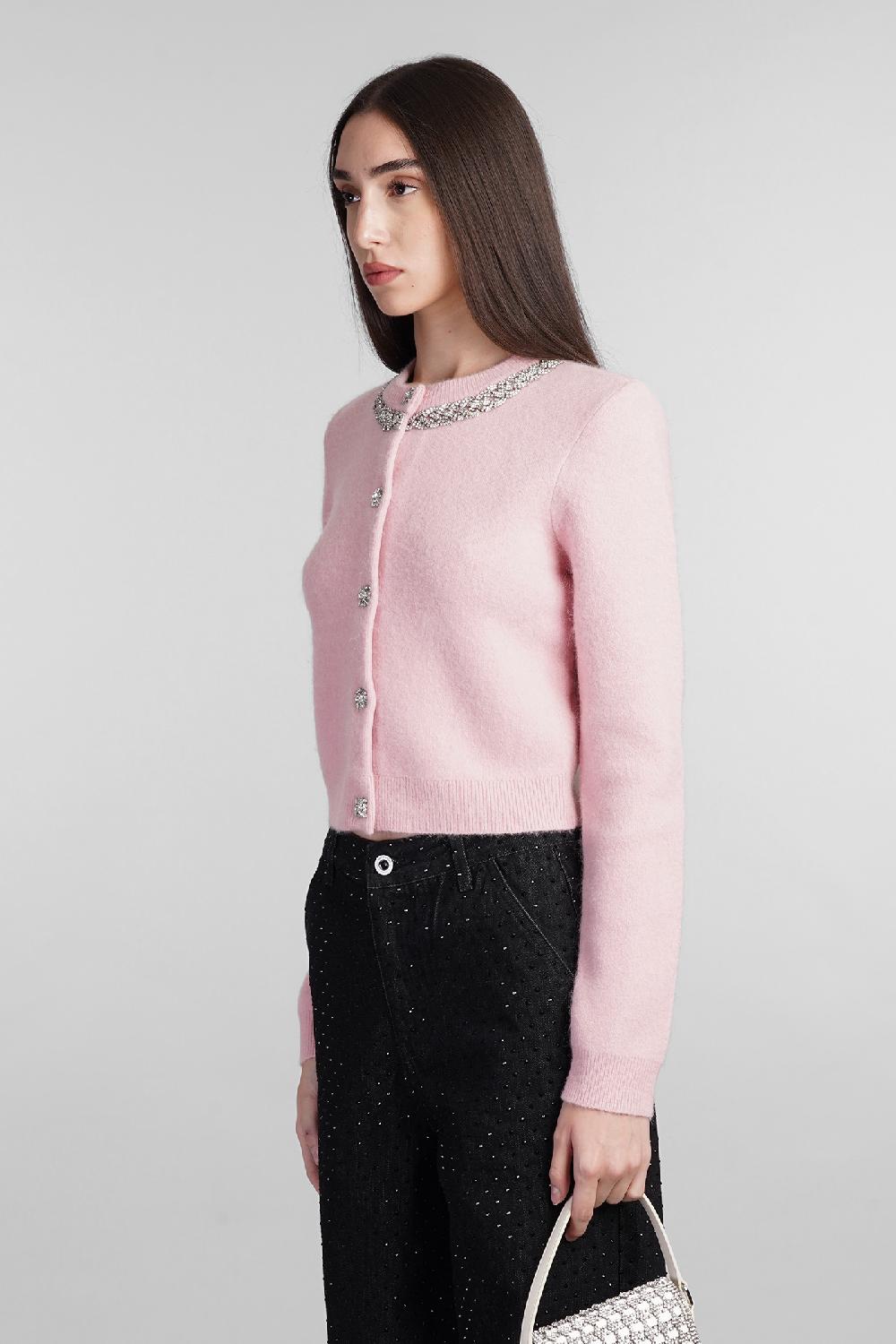 Deliberti Self Portrait Cardigan In Viscosa Rosa Cod. 408235 - Deliberti The Luxury Shopping
