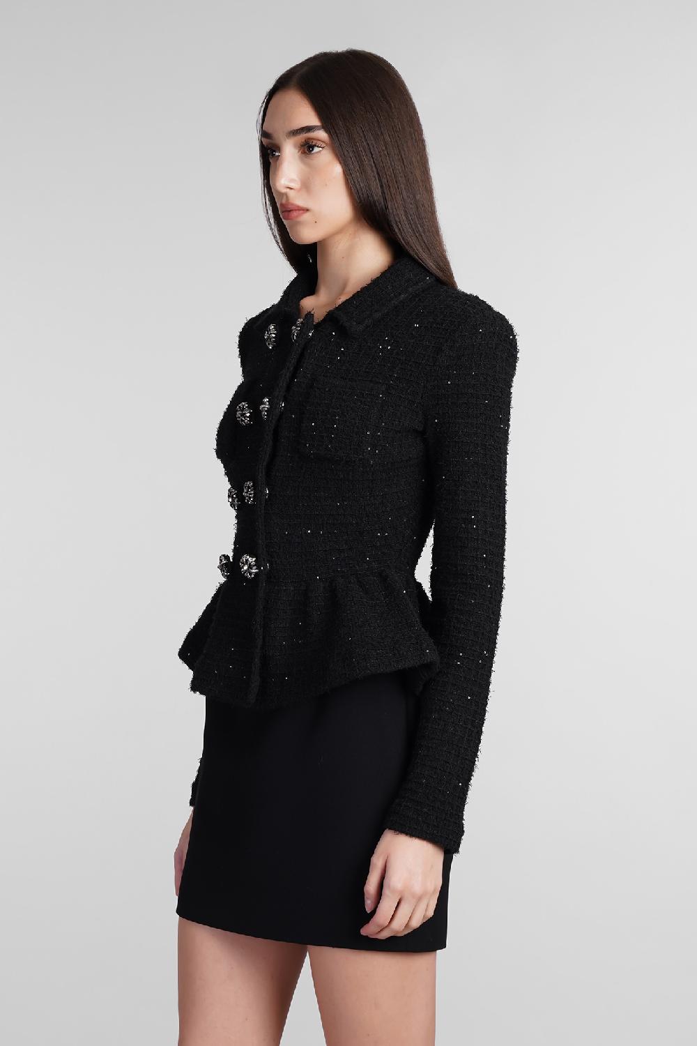 Deliberti Self Portrait Giacca Casual In Poliestere Nero Cod. 409105 - Deliberti The Luxury Shopping