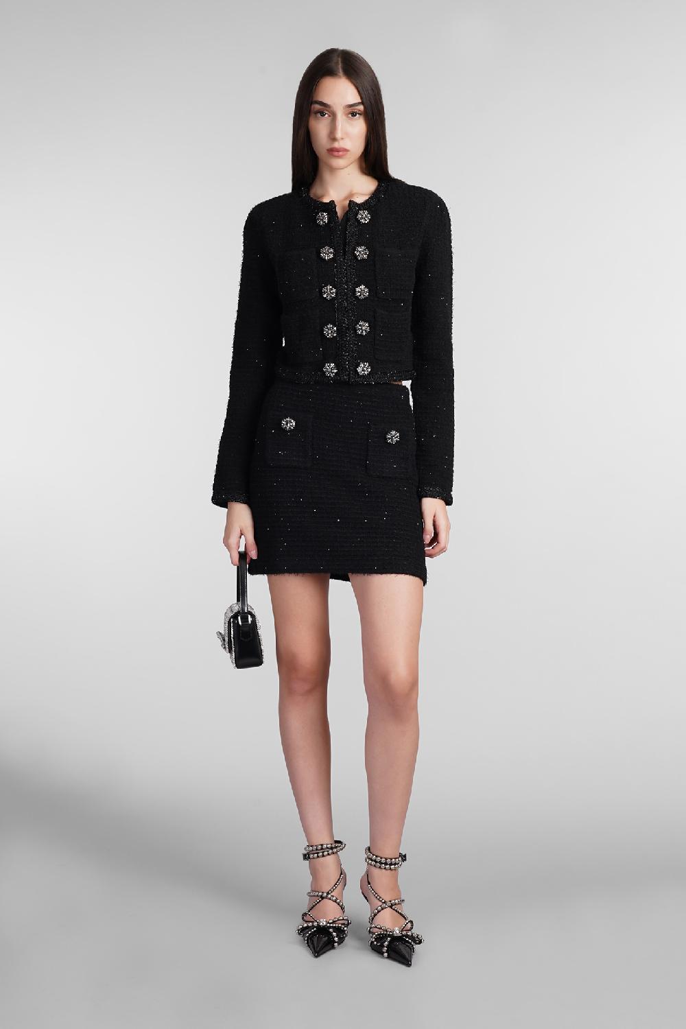 Deliberti Self Portrait Giacca Casual In Poliestere Nero Cod. 409106 - Deliberti The Luxury Shopping