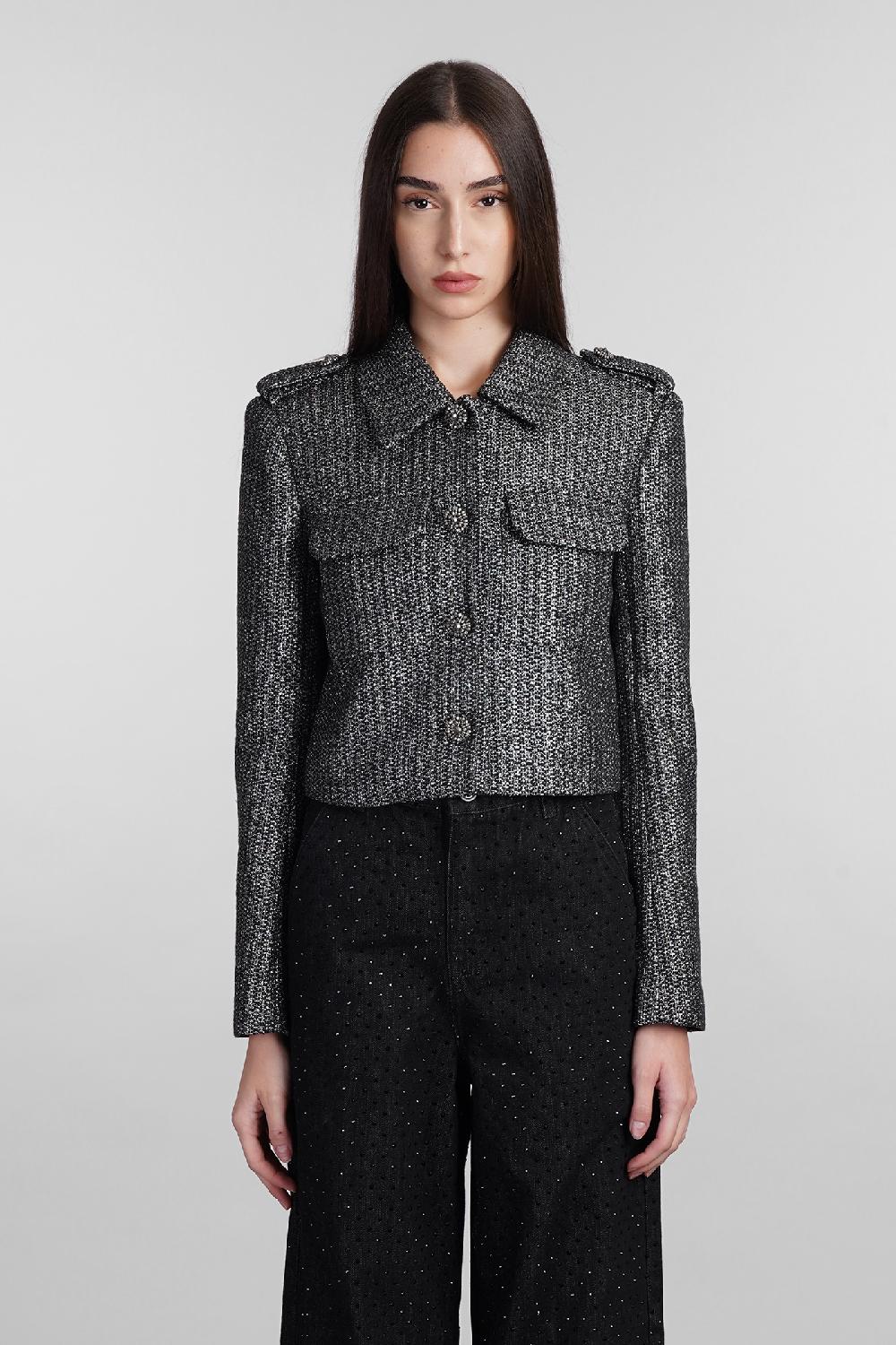 Deliberti Self Portrait Giacca casual in poliestere nero cod. 408245 - Deliberti The Luxury Shopping