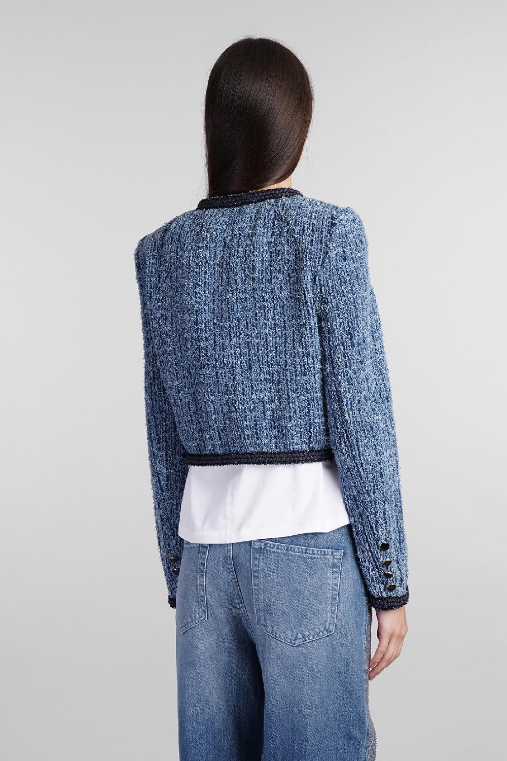 Deliberti Self Portrait Giacche Denim In Cotone Blu Cod. 403751 - Deliberti The Luxury Shopping