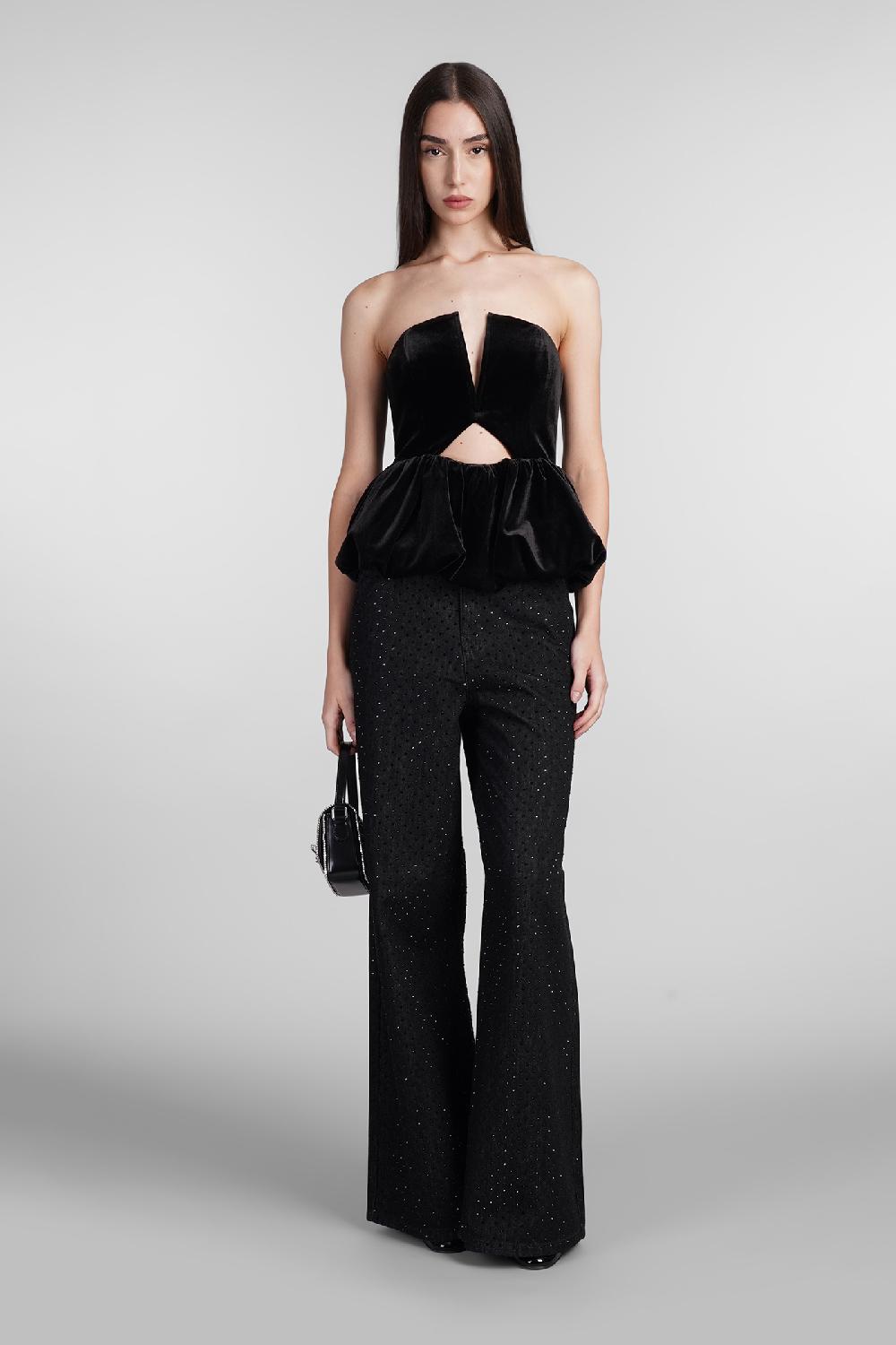 Deliberti Self Portrait Jeans In Cotone Nero Cod. 408234 - Deliberti The Luxury Shopping