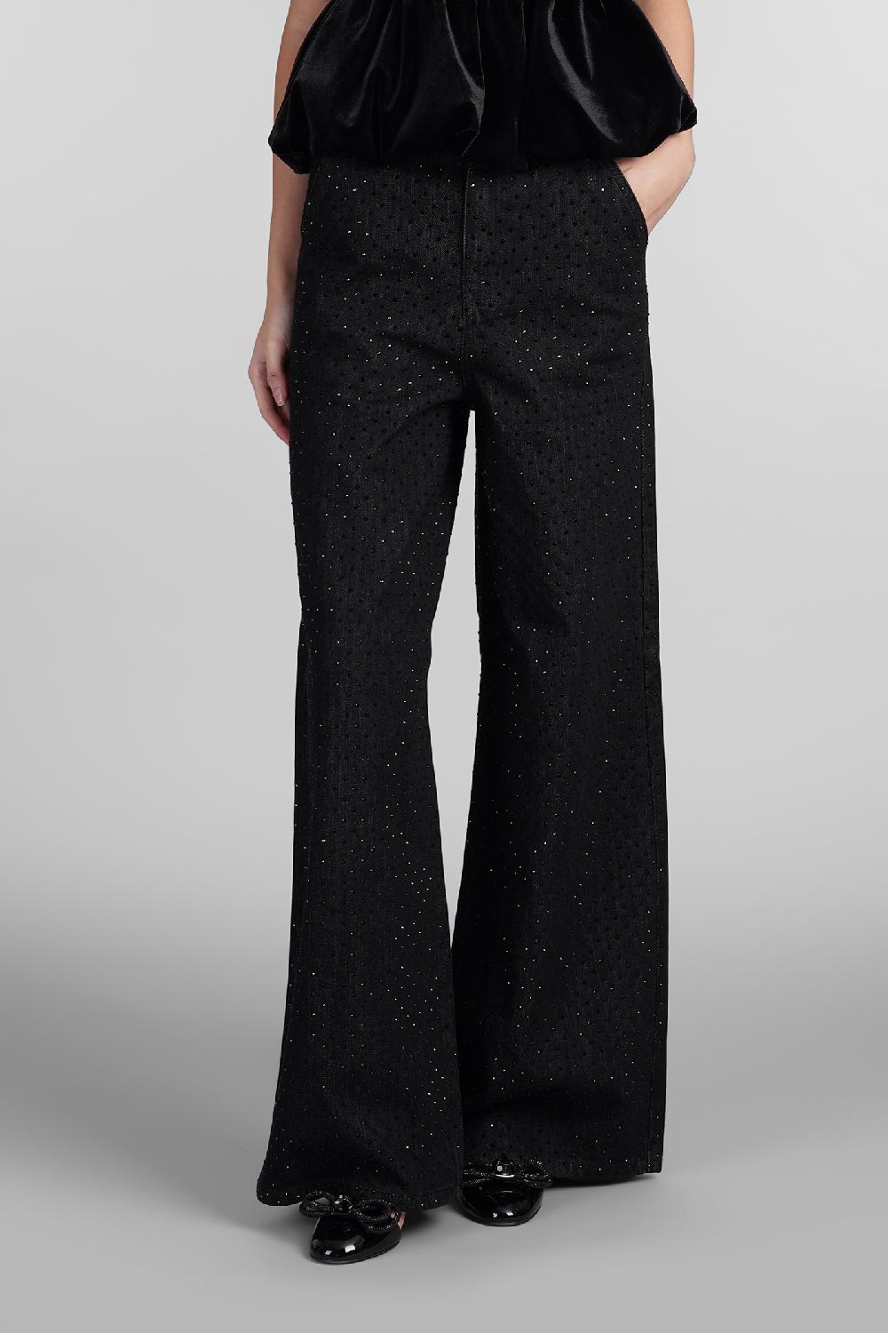 Deliberti Self Portrait Jeans in cotone nero cod. 408234 - Deliberti The Luxury Shopping