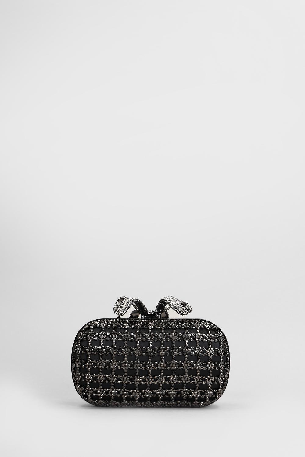 Deliberti Self Portrait Pochette Crystal Clutch Bag In Poliestere Nero Cod. 408265 - Deliberti The Luxury Shopping
