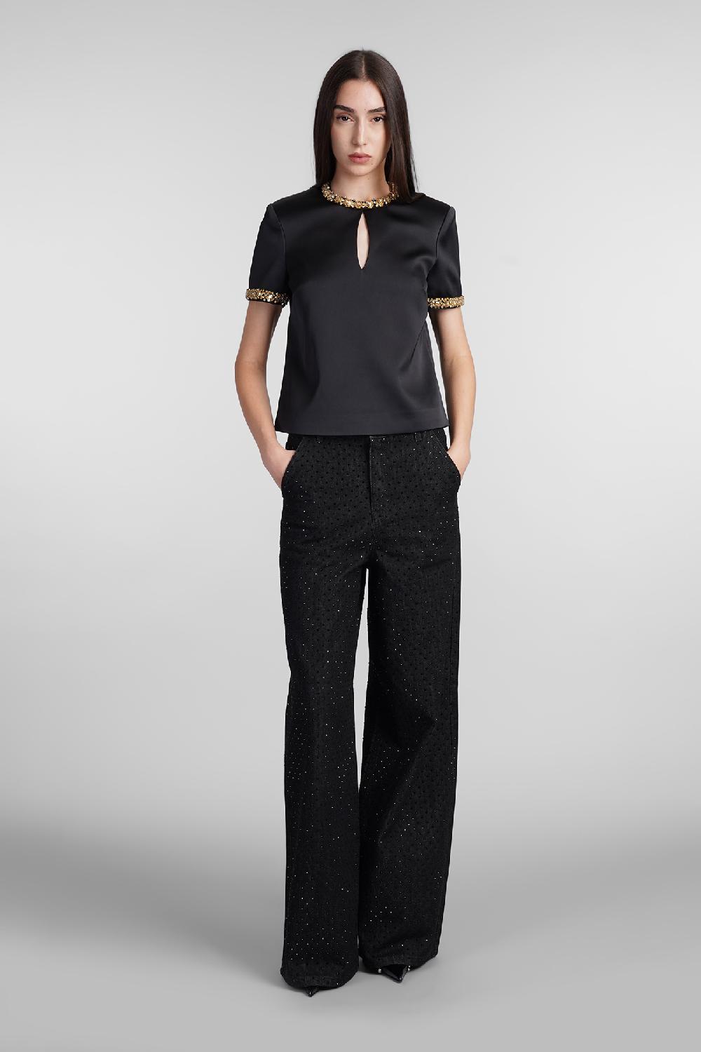 Deliberti Self Portrait Topwear In Poliestere Nero Cod. 408239 - Deliberti The Luxury Shopping
