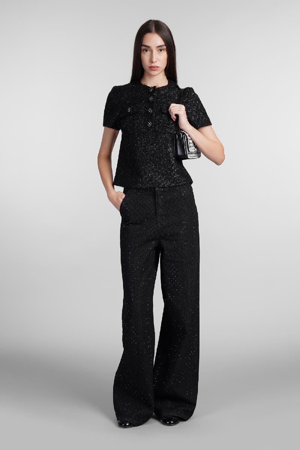 Deliberti Self Portrait Topwear In Poliestere Nero Cod. 408238 - Deliberti The Luxury Shopping