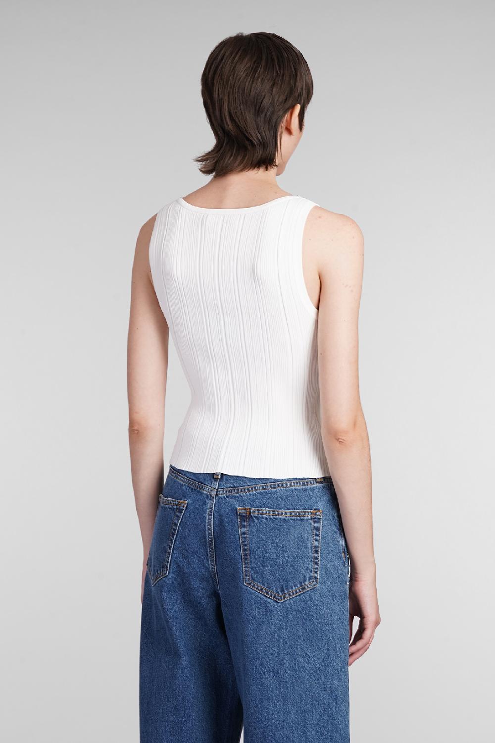 Deliberti Self Portrait Topwear In Viscosa Bianca Cod. 403755 - Deliberti The Luxury Shopping