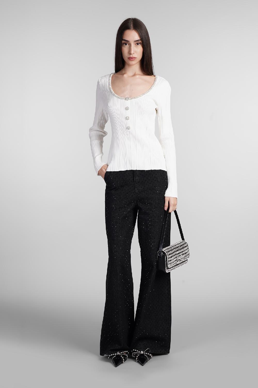 Deliberti Self Portrait Topwear In Viscosa Bianca Cod. 408237 - Deliberti The Luxury Shopping