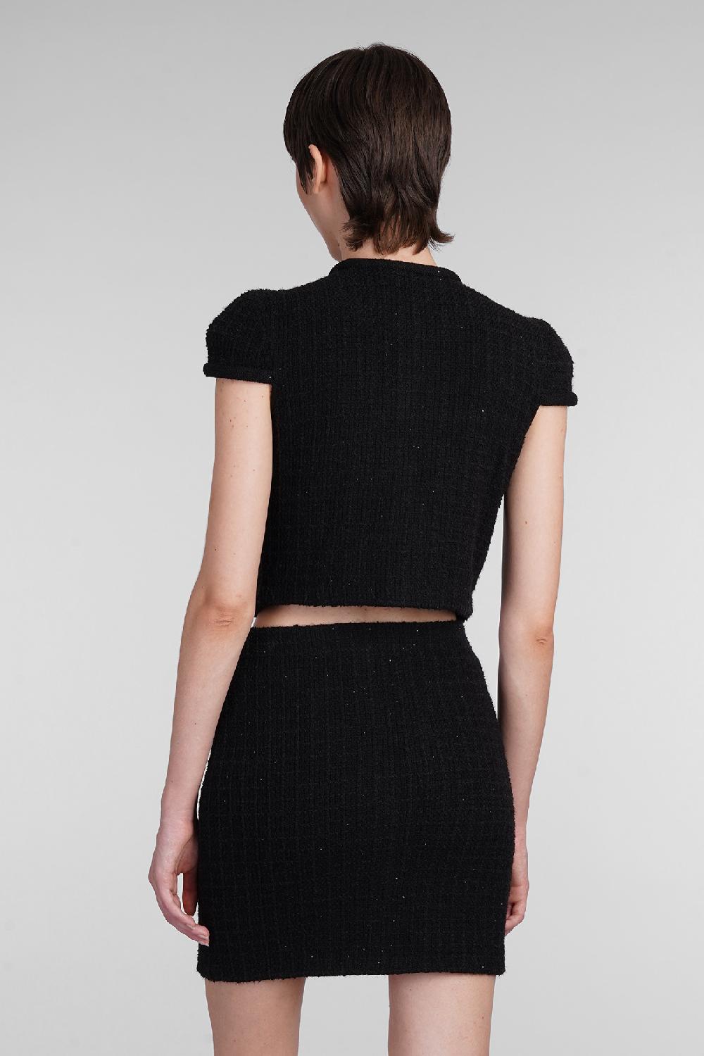 Deliberti Self Portrait Topwear In Viscosa Nera Cod. 403754 - Deliberti The Luxury Shopping