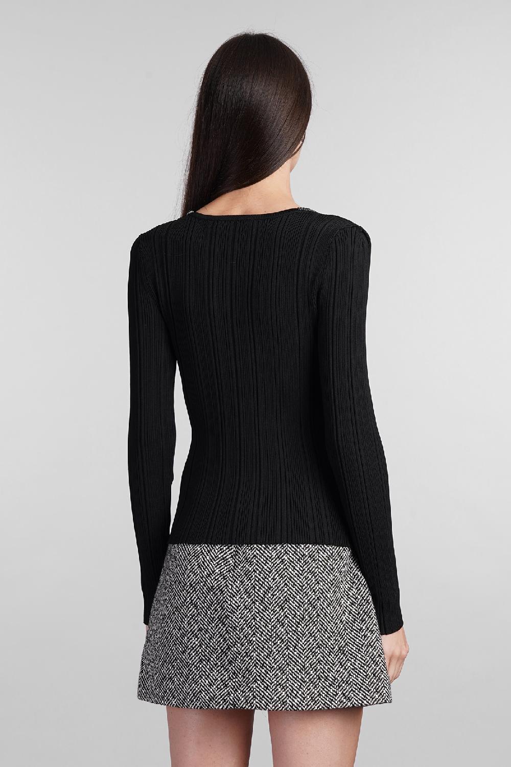 Deliberti Self Portrait Topwear In Viscosa Nera Cod. 408236 - Deliberti The Luxury Shopping