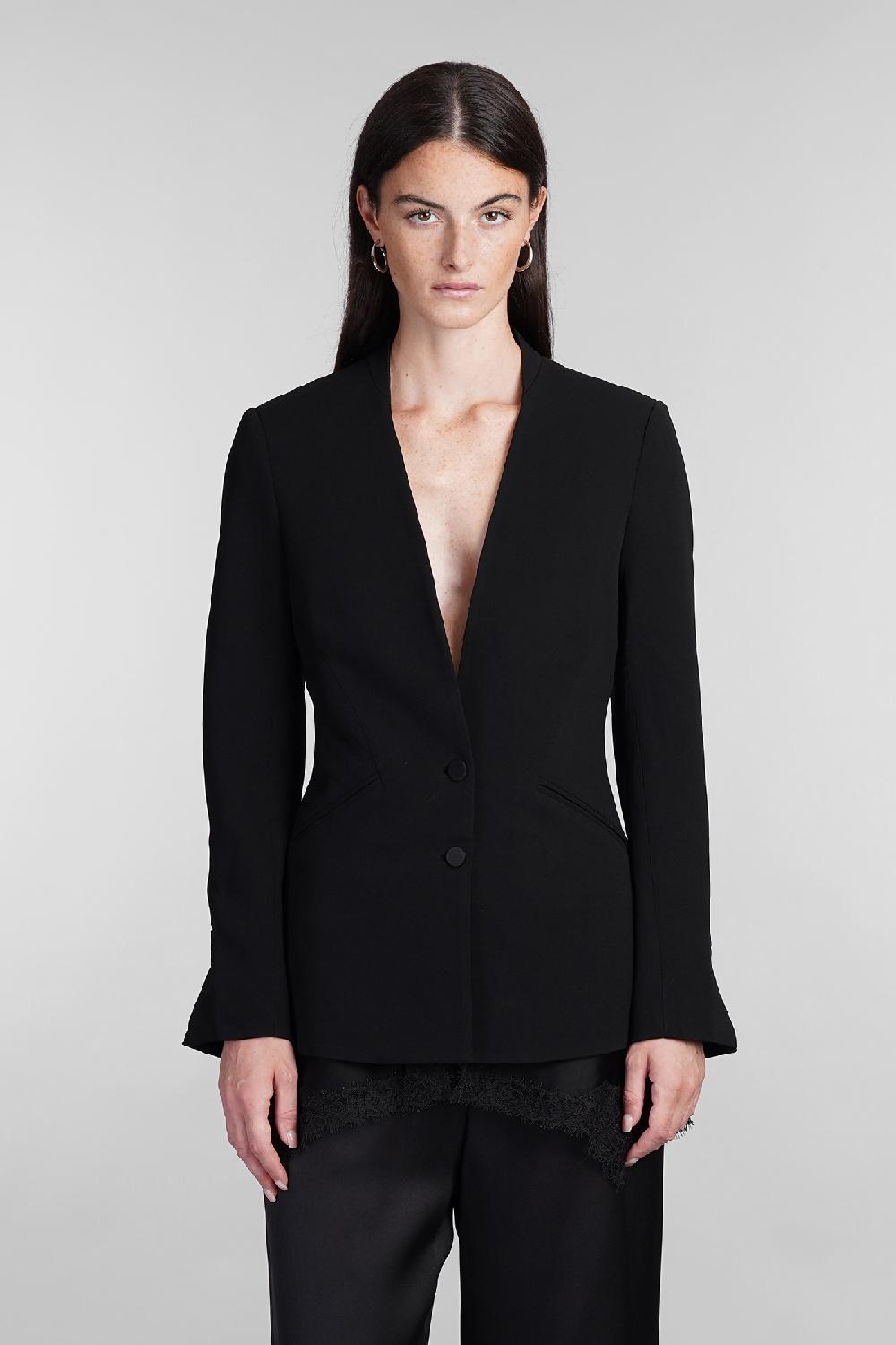 Deliberti Simkhai Blazer allie in acetato nero cod. 403508 - Deliberti The Luxury Shopping