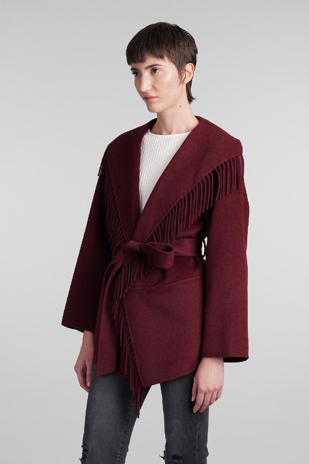 Deliberti Simkhai Giacca Casual Rowen In Lana Bordeaux Cod. 409625 - Deliberti The Luxury Shopping