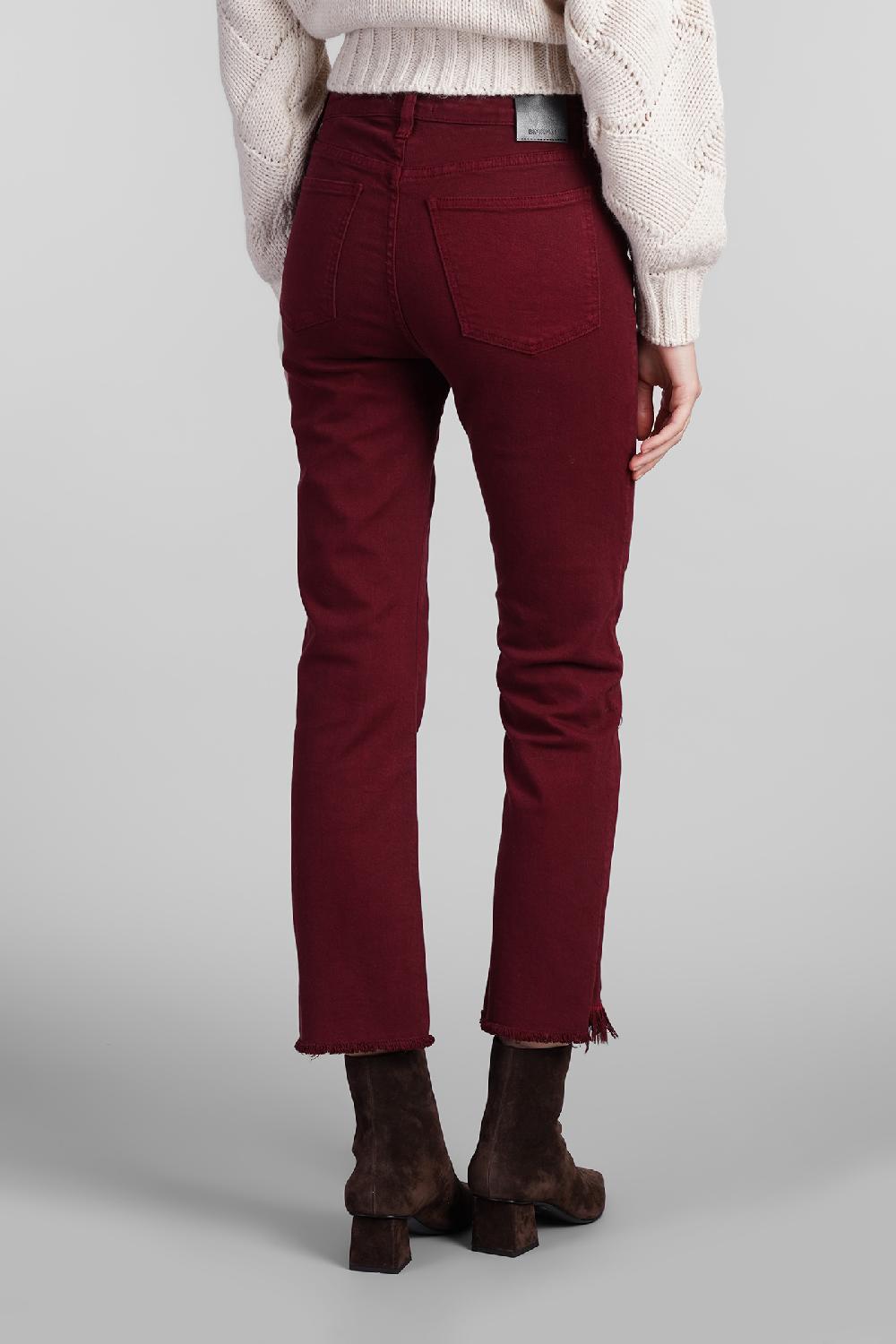 Deliberti Simkhai Jeans River In Cotone Bordeaux Cod. 409620 - Deliberti The Luxury Shopping