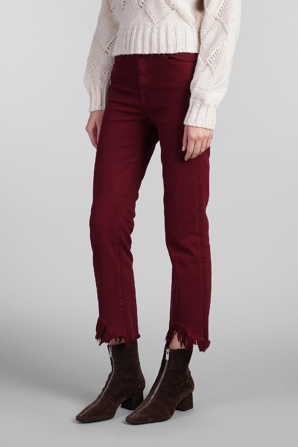 Deliberti Simkhai Jeans River In Cotone Bordeaux Cod. 409620 - Deliberti The Luxury Shopping