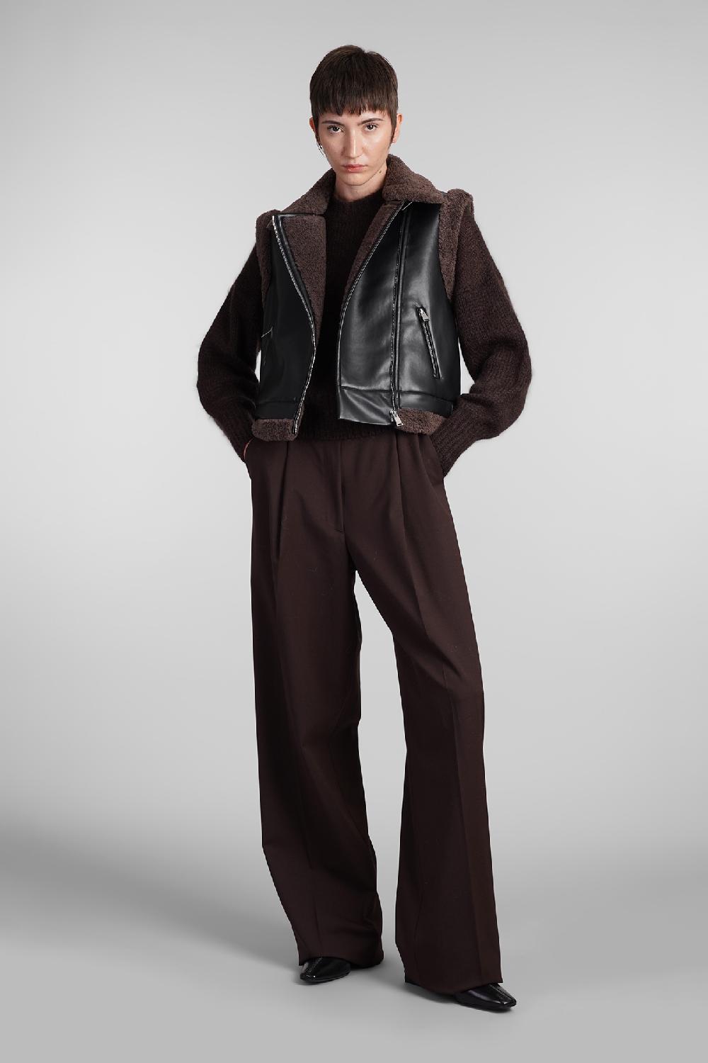 Deliberti Simkhai Montone Daniels In Poliuretano Nero Cod. 409624 - Deliberti The Luxury Shopping